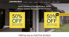 Desktop Screenshot of halfprice.com.au